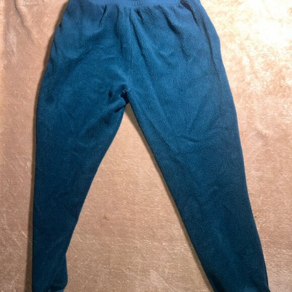 Old Navy Women SM Hunter Green Mid-raise Sherpa Drawstring Pocket Sweatpant (B) - Picture 6 of 6